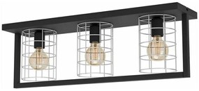 Φωτιστικό Οροφής - Πλαφονιέρα 43661 Jubily 3/E27 Black-Silver Eglo Metal