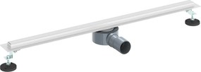 vidaXL 360° Νεροχύτης ντους με λεπτό μοντέλο Ασημί 80 cm