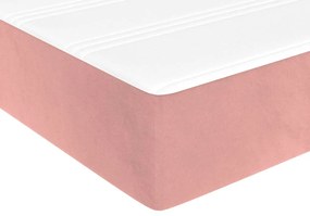vidaXL Στρώμα με Pocket Springs Ροζ 80 x 200 x 20 εκ. Βελούδινο