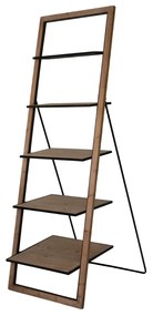 Artekko Shelf Βιβλιοθήκη Ραφιέρα Ξύλο Ελάτης Μέταλλο (63x67x184)cm