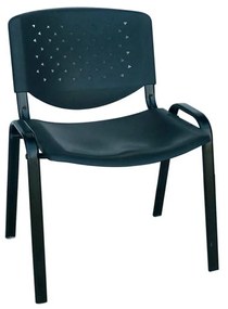 Καρέκλα Υποδοχής Μήλος Black 01-0228 54X59X78 cm Σετ 8τμχ