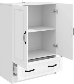 vidaXL Πλαϊνό γραφείο Λευκό 66 x 34,5 x 92 εκ. Επεξεργασμένο Ξύλο