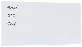 vidaXL Πίνακας Επιτοίχιος Μαγνητικός Λευκός 100 x 50 εκ. Ψημένο Γυαλί