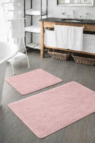 Stewehome Σετ 2 τεμαχίων πετσετέ χαλιών μπάνιου με αντιολισθητική βάση 60x100x12 cm