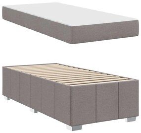 vidaXL Σκελετός Κρεβατιού Taupe 100 x 200 cm ύφασμα