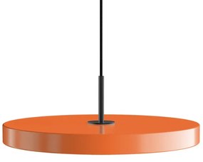 Φωτιστικό Οροφής Asteria Plus Medium Black 2569C4173 Φ43x14cm Led 1600lm 28W 2400-3000k Nuance Orange Umage