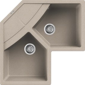 Elleci Unico Corner - Γωνιακός Νεροχύτης Κουζίνας 83x83 - Avena