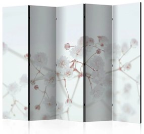 Διαχωριστικό με 5 τμήματα - White Flowers II [Room Dividers] 225x172