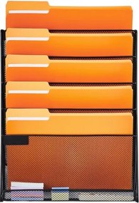 VEVOR File Wall Rack Mesh Wall File Holder 1-Piece 6 Pockets for Office/School