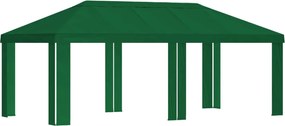 vidaXL Κάλυμμα Γκαζebo 6 x 3 m Πράσινο Πολυεστέρας 190 gsm