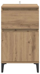 vidaXL Κομοδίνο artisan δρυς 40 x 35 x 70 εκ. Επεξεργασμένο ξύλο