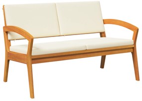 vidaXL Παγκάκι Κήπου  με Μαξιλάρια 115x70x72 εκ Μασίφ Ξύλο Ακακίας