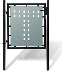 vidaXL Πόρτα με Μονή Πόρτα Μαύρη 100x75 εκ.