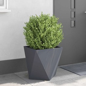 vidaXL Γλάστρα Ανθρακί 50 x 50 x 50 cm Ατσάλι