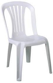 IRIDE Καρέκλα Στοιβαζόμενη, ΡΡ Άσπρο 48x55x84cm Ε369