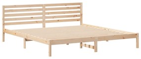vidaXL Σκελετός Κρεβατιού Καφέ 180 x 210 cm Συμπαγές ξύλο πεύκου
