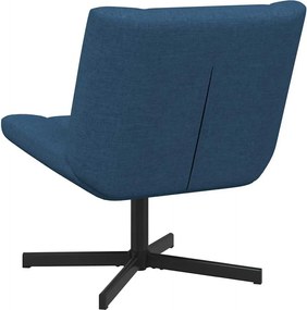 vidaXL Περιστρεφόμενη καρέκλα Μπλε 63 x 75 x 76 εκ ύφασμα