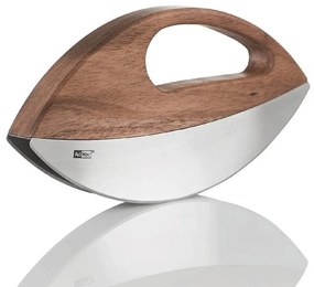 Μετζαλούνα Με Διπλή Λεπίδα Wave KH51 19,8x2,2x10,9cm Brown-Silver AdHoc Ξύλο