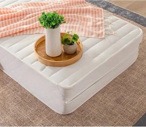 Stewehome Πτυσσόμενο στρώμα αφρού Διπλό λευκό 200x160x12 cm