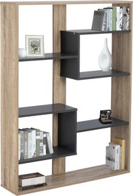 ΒΙΒΛΙΟΘΗΚΗ MARCELINE HM8772.02 100Χ21Χ124,5 ΓΚΡΙ