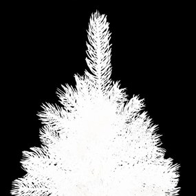 vidaXL Χριστ. Δέντρο Προφωτισμένο Τεχνητό Μπάλες Λευκό 180εκ