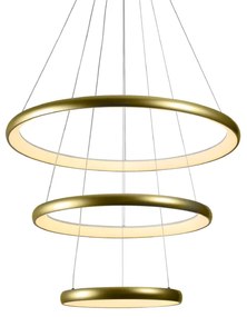 ΚΡΕΜΑΣΤΟ Φ/Σ LED 60W 4800LM CCT IP20 ΧΡΥΣΟ ΜΕΤΑΛΛΙΚΟ + ΑΚΡΥΛΙΚΟ ACA HM23LEDP3GDCCT
