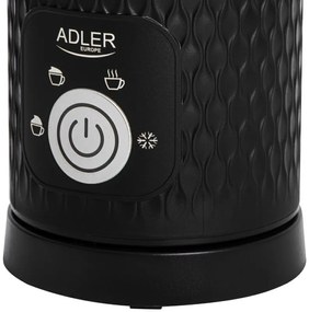 Αφροποιητής γάλακτος Adler AD 4494B, 500W, 300 ml, Αντικολλητική επίστρωση, Μαύρο