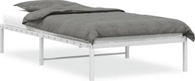 vidaXL Πλαίσιο Κρεβατιού Λευκό 100 x 200 εκ. Μεταλλικό
