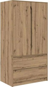vidaXL Ντουλάπι Τεχνίτικη Δρυς 79,5 x 49 x 156 εκ