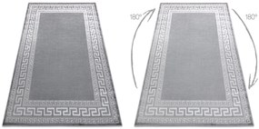 Σύγχρονο MEFE χαλί 2813 Πλαίσιο, ελληνικό κλειδί - δομική δύο επίπεδα μαλλιού γκρι