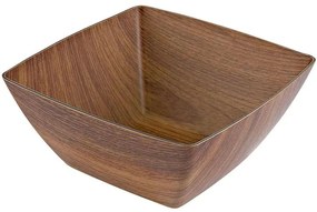 Μπωλ Σερβιρίσματος Square 10112 23,5x23,5x10,5cm Brown Evelin Polystyrene