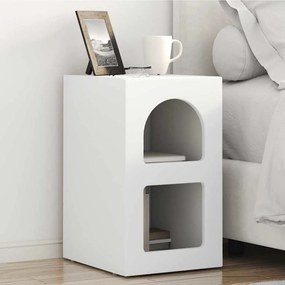 vidaXL Κομοδίνο ELST 2 τμχ. Λευκό 29,5 x 33,5 x 50 εκ