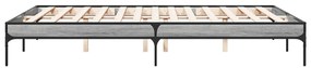 vidaXL Πλαίσιο Κρεβατιού Γκρι Sonoma 160x200 εκ. Επεξ. Ξύλο &amp; Μέταλλο