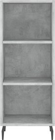 vidaXL Ντουλάπι Γκρι Σκυροδέματος 34,5x34x180 εκ. Επεξεργασμένο Ξύλο