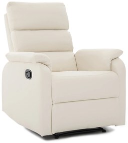 Πολυθρόνα Ανακλινόμενη ArteLibre TALITHA Μπεζ PU 79x97x101cm