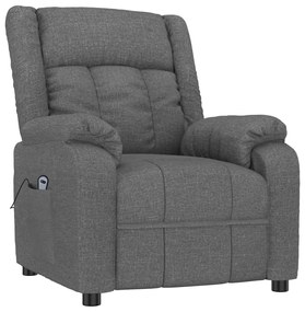 vidaXL Πολυθρόνα με Ανύψωση Σκούρο Γκρι Υφασμάτινη