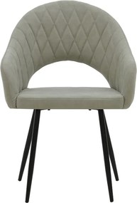 Πολυθρόνα Macie pakoworld ύφασμα antique γκρι-μαύρο 58x50x85εκ