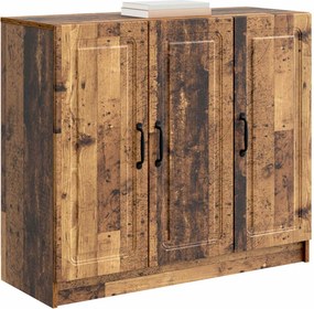 vidaXL Πλαϊνό γραφείο Παλαιωμένο ξύλο 89 x 34,5 x 77 εκ.