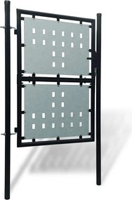 vidaXL Πόρτα με Μονή Πόρτα Μαύρη 100x125 εκ.