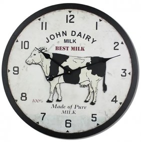 Ρολόι Επιτοίχιο 60cm MDF John Dairy  Etoile NN-535