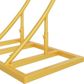 vidaXL Διπλός Γάμος Αψίδα Χρυσό 220 x 45 x 200 εκ. Ατσάλι