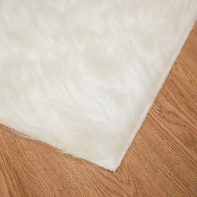 vidaXL Χαλί από τεχνητό πρόβειο δέρμα TAFALLA Λευκό 200 x 280 εκ.