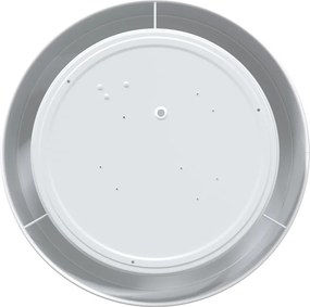 vidaXL Λάμπα Οροφής με προβολείς Λευκό 30 x 30 x 13,5 εκ ύφασμα