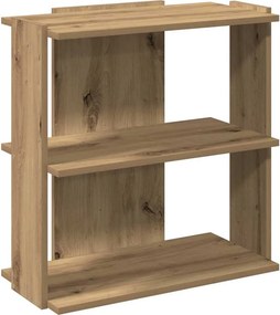 vidaXL Βιβλιοθήκη 3 επιπέδων Δρυς τεχνίτης 60x30x60 cm