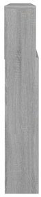 Κεφαλάρι Με Αποθηκευτικό Χώρο Γκρι Sonoma 220x19x103,5 εκ. - Γκρι