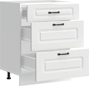 vidaXL ντουλάπι βάσης κουζίνας Kalmar Λευκό από Επεξεργασμένο Ξύλο