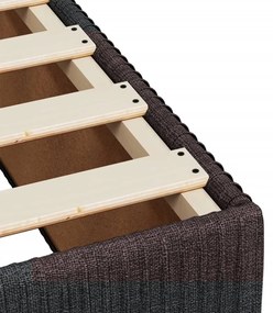 ΚΡΕΒΑΤΙ BOXSPRING ΜΕ ΣΤΡΩΜΑ ΣΚΟΥΡΟ ΚΑΦΕ 120X200 ΕΚ. ΥΦΑΣΜΑΤΙΝΟ 3285563