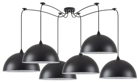 Φωτιστικό Οροφής  SE21-BL-B10-BL6-MS40 ADEPT PENDANT Black Metal Pendant+ - 51W - 100W - 77-8718