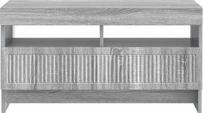 vidaXL Ντουλάπα LED Τηλεόρασης ALKMAAR 81 x 35 x 43 εκ. Γκρι Sonoma