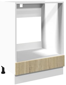 vidaXL Ντουλάπι για Φούρνο Sonoma Δρυς 60x46x81,5 εκ. Επεξ. Ξύλο